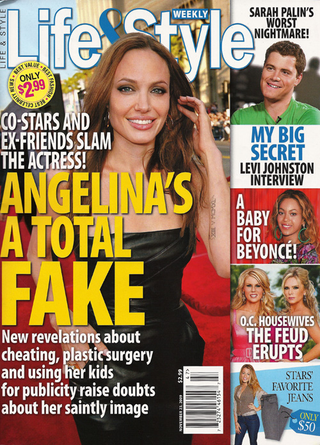 Illustration for article titled This Week In Tabloids: Angelina's Adoption & Drug Rumors; Tom Talks To Ashtrays